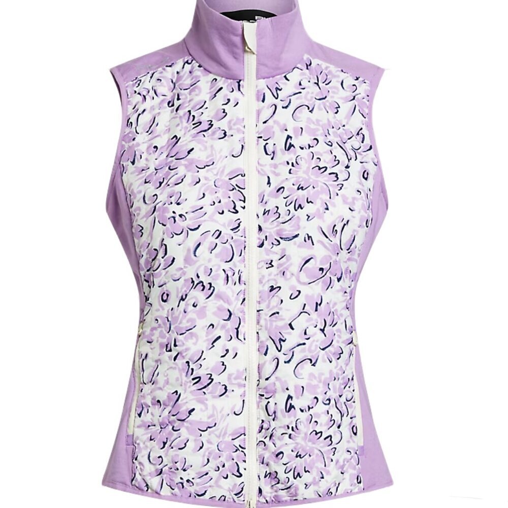 NWT RLX Ralph Lauren Women's Golf Cool Wool Hybrid Performance Full Zip Vest M